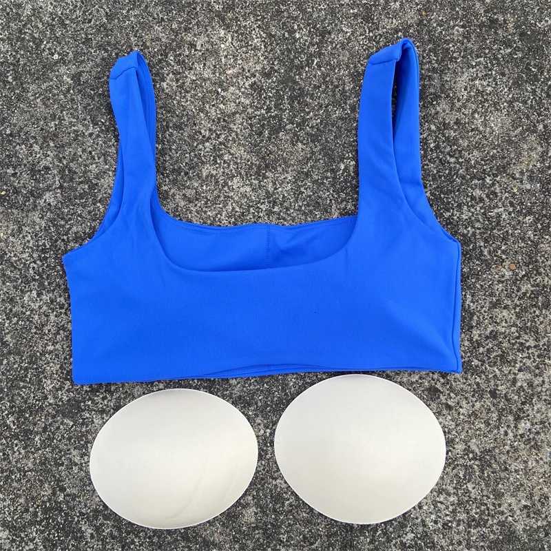 Solid Color Sports Bra Gym Crop Top Vest Women High Impact Fitness Bralette Push Up Running Tight Underwear With Chest Pad Z250812