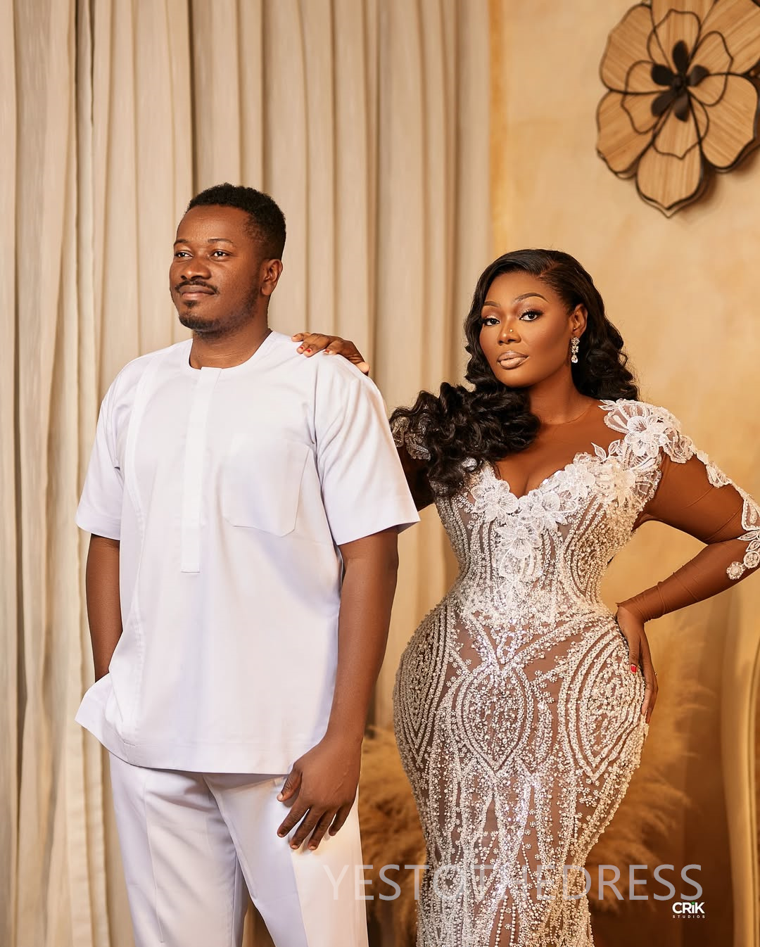 Plus Size Aso Ebi Prom Dress 2025 Evening Dresses For Special Occasions Sheer Neck Long Sleeves Beaded Lace Elegant Flora Birthday Dress Second Recept