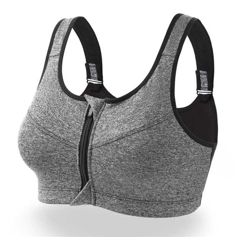 2XL Popular Sports Top Bra Womens Shockproof Sports Shirt Sports Bra Front Zipper Womens Push Up Bra Sportswear Z250812
