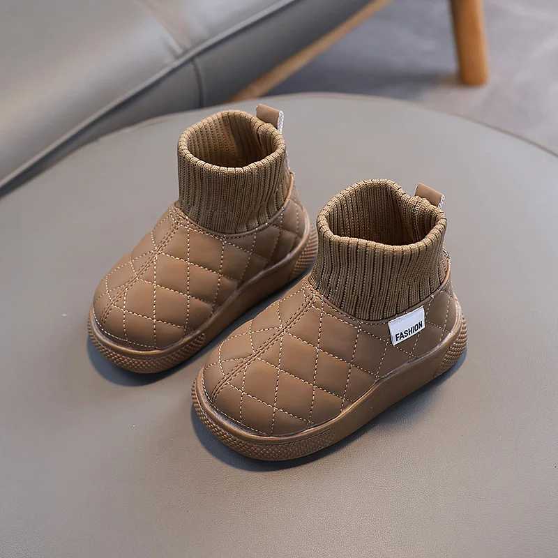 Girl Boot Autumn New Fashion Kid Boots Velvet Warm Cotton Shoe Light Girl Snow Boot Boy Winter Boots Ankle Boot Shoes for Girls XJ250812