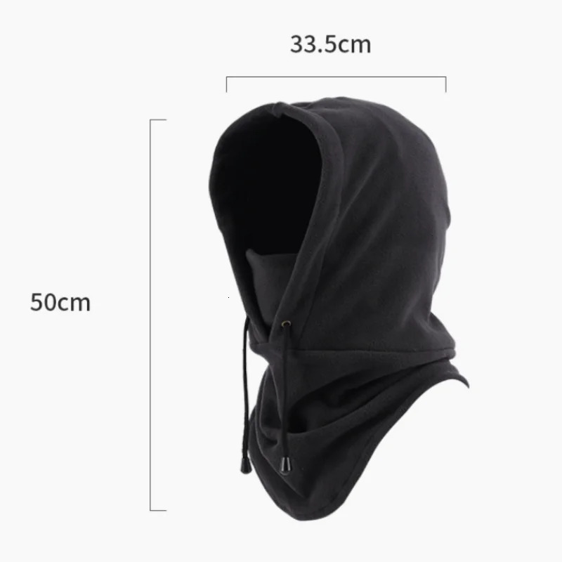 Fashionable Warm Hat Winter Mens and Womens Hats Waterproof and Warm Wool Balaclava Hat Hooded Neck Warm Hiking Scarf 250808