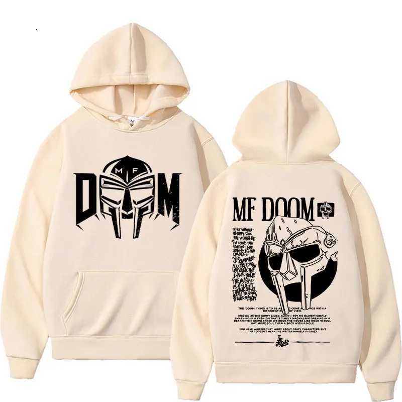MF Doom Madvillain Metal Face Hoodies Oversize Vintage 90s Rapper Sweatshirt Men Women Harajuku Gothic Casual Hooded Streetwear Y250811