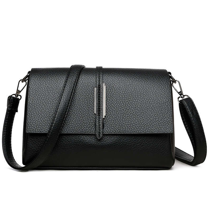 Soft Leather Casual Shoulder Spring Summer New Niche Design Crossbody Large Capacity Fashion Simple Small Square Bag