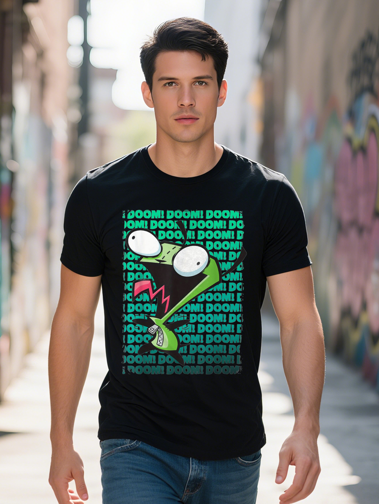 Nickelodeon Invader Zim Girl T-Shirt Pure Cotton Soft And Breathable Casual Plus Size L XL Rich Patterns Fun Podking