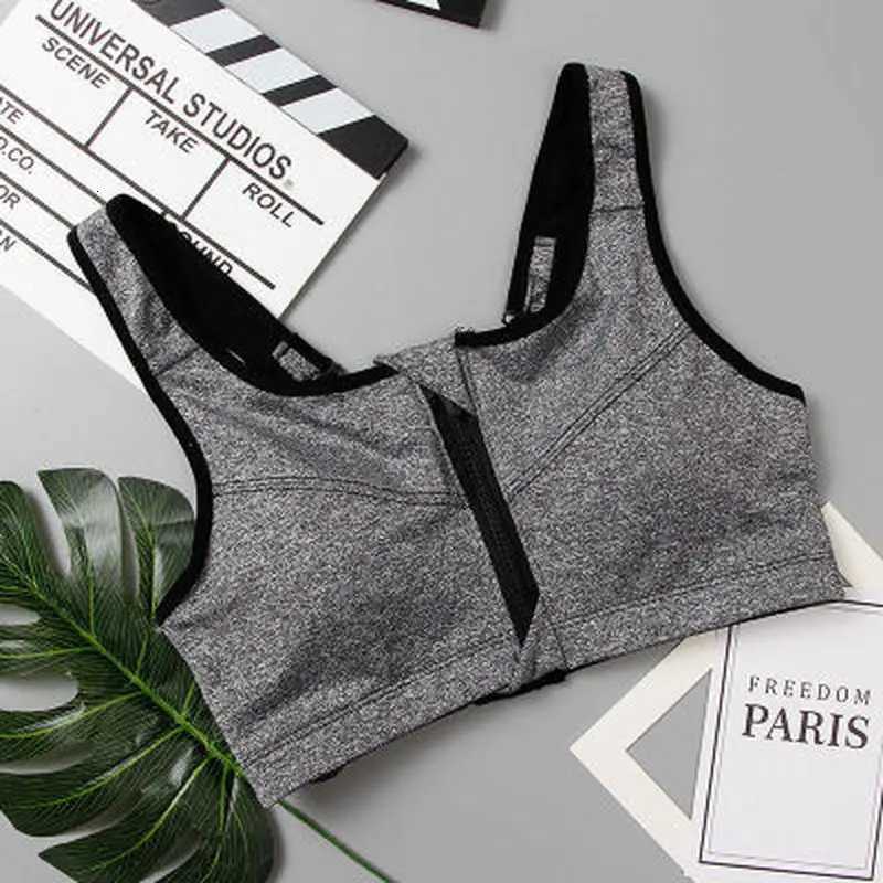Sports Bras Hot Women Zipper Push Up Vest Underwear Shockproof Breathable Running Sports Bras Z250812