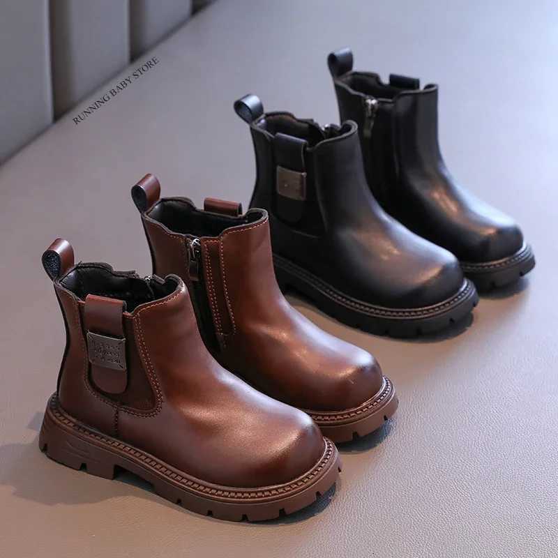 Must-Haves England Sle Wedding Par Winter Boots For Children Flat Heel Chelsea Boots Kids Girl Cold-Proof Short Boots H11271 XJ250812