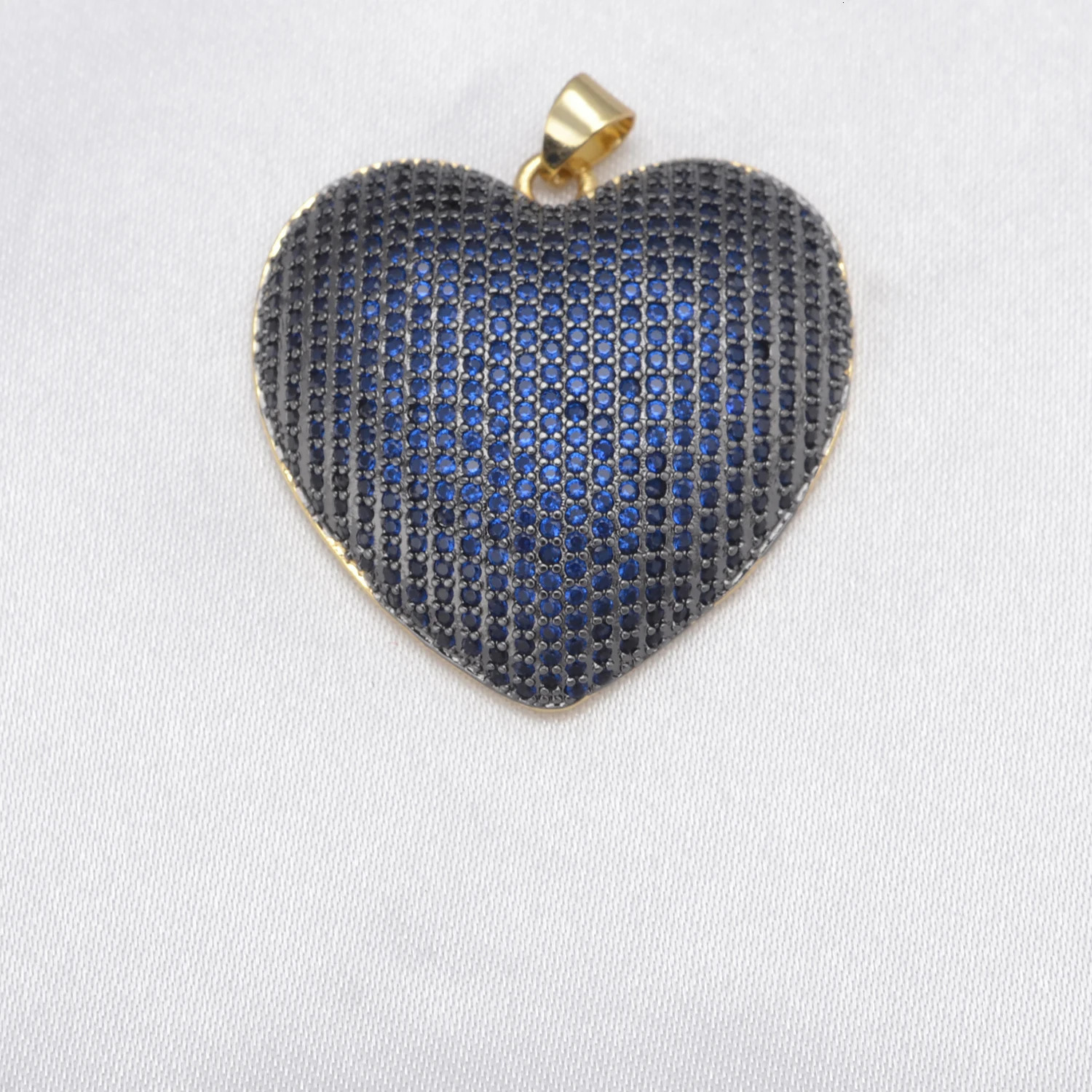 LJRIVER 1 Pcs Pendants for Diy Jewelry Color Heart Charms Paved Crystal Brass Top Quality Accessory for Chains Necklace Keychain 250807