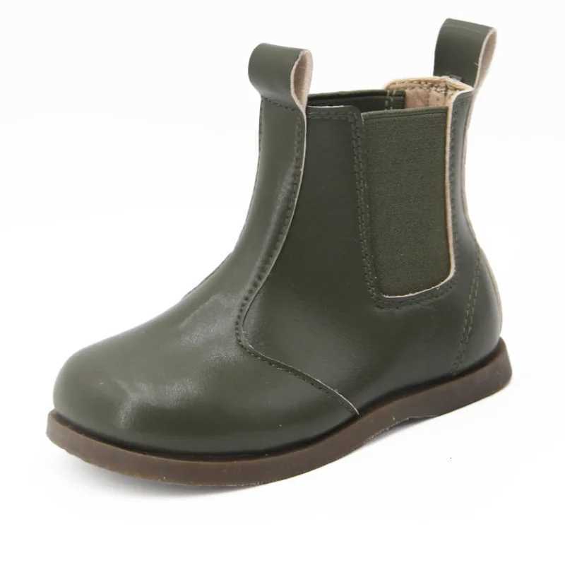 Children Boot Chelsea Leather Boots Soft Sole Kids Shoe for Girl Winter Shoe for Boy Platform Boot Ankle Boots Girl Shoes 2024 XJ250812
