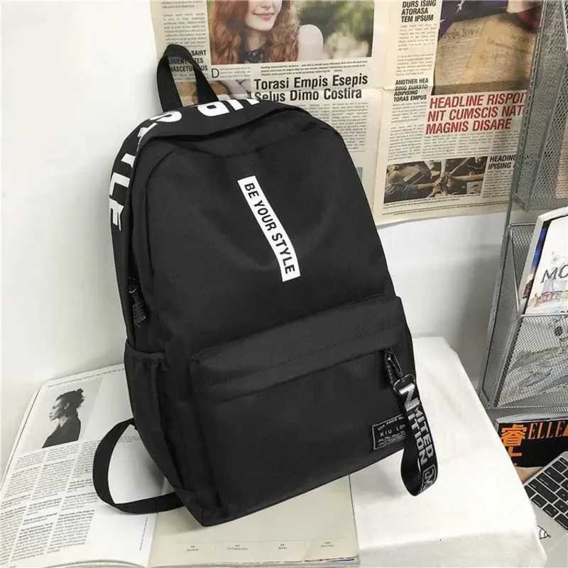 Fashion trend backpack for men and women high school student bag large capacity Korean version of the. W250812