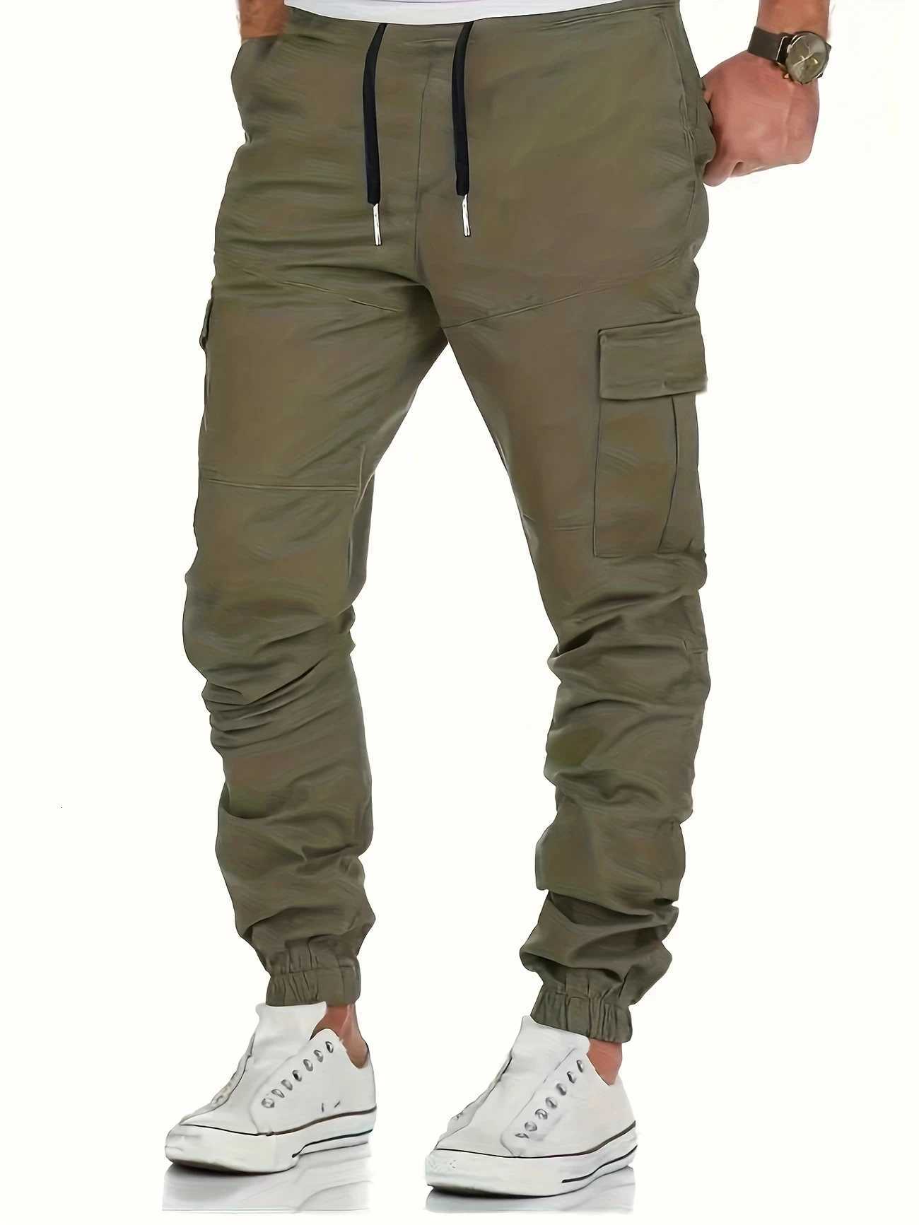Men Outdoor Loose Straight Long Pants Trousers Summer Casual Multi-Pocket Workwear Mens Cargo Pants Sweatpants X250812