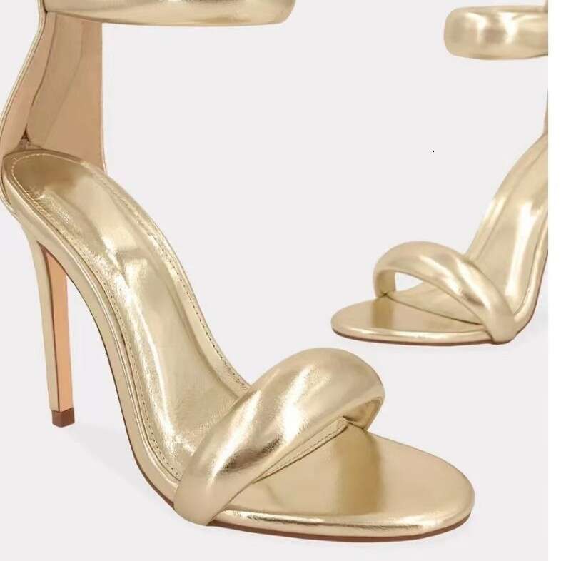 Size Plus Sexy Roman Designer Style Stiletto Heel Sandals for Women with One-Strap Designer shoe Back Zipper High Heels Fashion Shoes