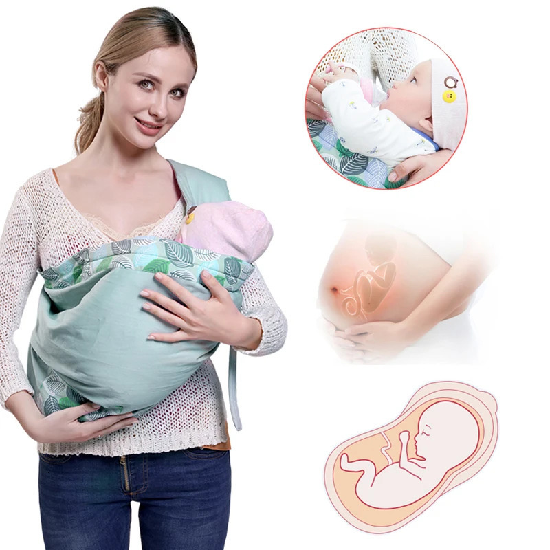 Baby Wrap born Sling Dual Use Infant Nursing Cover Mesh Fabric Breastfeeding s Up To 130 Lbs 036M 250725