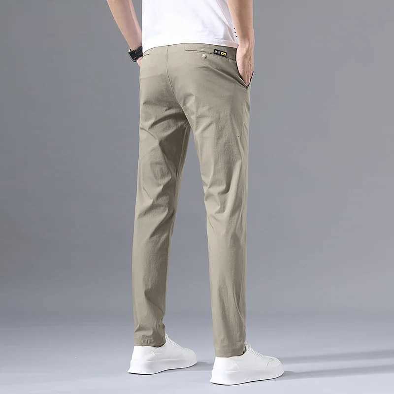 100% Cotton Stretch Golf Trousers Korean Fashion Mens Clothing Pants W250812