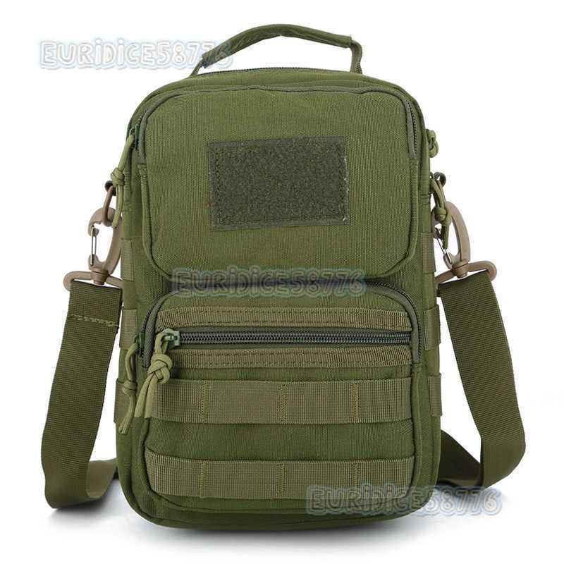 Camouflage Backpack Single Shoulder Messenger Bag Cross Bag Outdoor Mountaineering Anti Splash Bag Portable Leisure Fashion Tactical Bag H250811