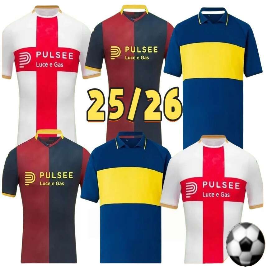 25 26 S-4XL Genoa BALOTELLI Soccer Jerseys PINAMONTI MESSIAS JR 2025 2026 VITINHA BADELJ CFC MAOVSKYI FRENDRUP THORSBY BOHINEN Football Shirts Men