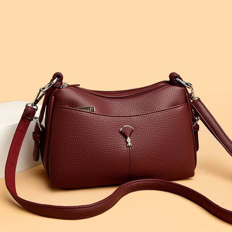 Women's 2025 Underarm Korean Fashion Simple Shoulder Textured Stylish Versatile Crossbody Bag Handbag