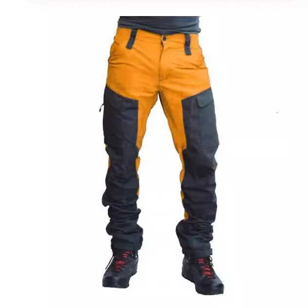Waterproof Cargo Pants Men Summer Long Work Trousers Male Outdoor Color Block Multi Pockets Sports Camping Fishing Pants X250812