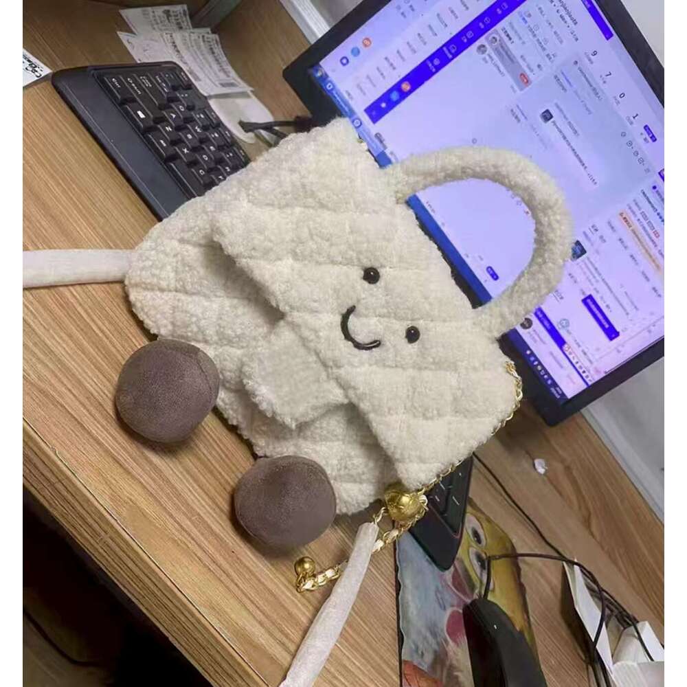 Hot Selling Jellycat Small Fragrant Style Ling Grid Chain Hair Summer New Handbag Daifei Bag Stuffed Animal Plush Toy Girl Birthday Gift Designer Bags