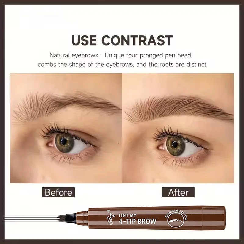 5-color waterproof eyebrow pencil 4-in-1 eyebrow pencil natural eyebrow makeup long-lasting non- liquid eyebrow pencil 250809
