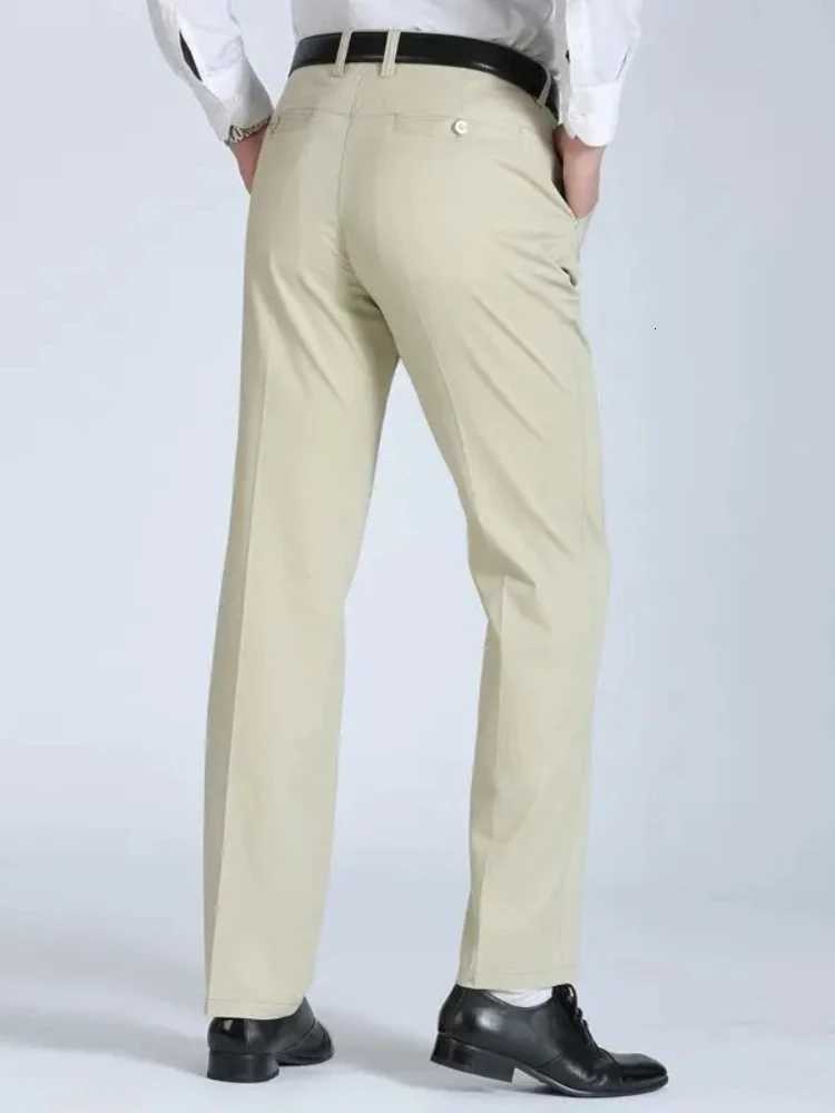 00% Cotton Summer Thin Suit Pants Mens Casual Autumn Thick Classic Business Fashion Stretch Trousers Male Brand Clothes KOACUS W250812