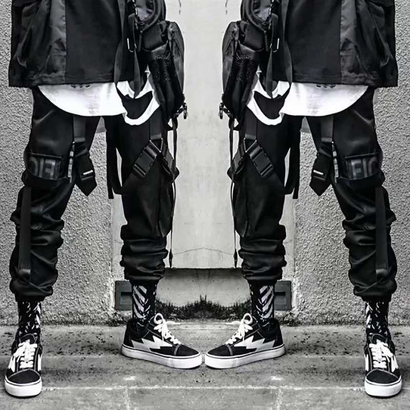Harajuku Joggers Cargo Pants Men Fashion Casual Multi Pocket Streetwear Techwear Men Women Sport Trousers Trending Y2K Style X250812