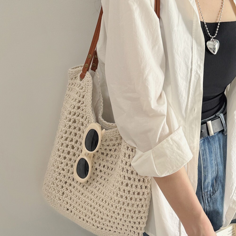 Beach Holiday Woven Tote for Women New Summer Large Capacity Shoulder Bag Guangzhou ddmymarket
