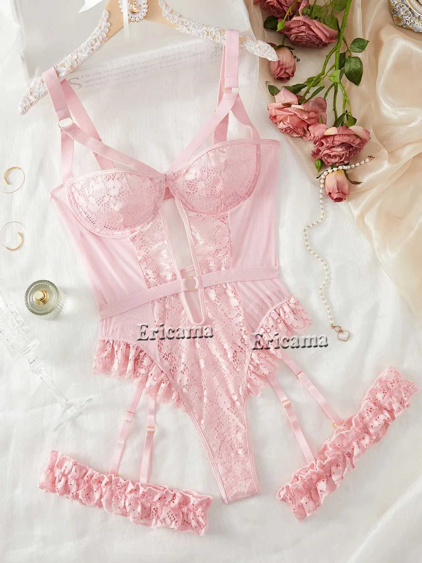 Women Intimates 2024 Underwire Sex Erotic Lingerie Set Push Up Sexy Bra Set Underwear Lace Dress Porn Sexy Lingerie For WomenXJ250812