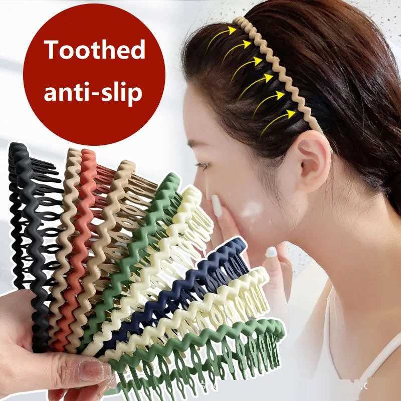 Solid Color Wave Band for Girl Wen Summer Face Wash Sports Hair Band Bands Non-Slip Hair Bands for Wen Accessories X250812