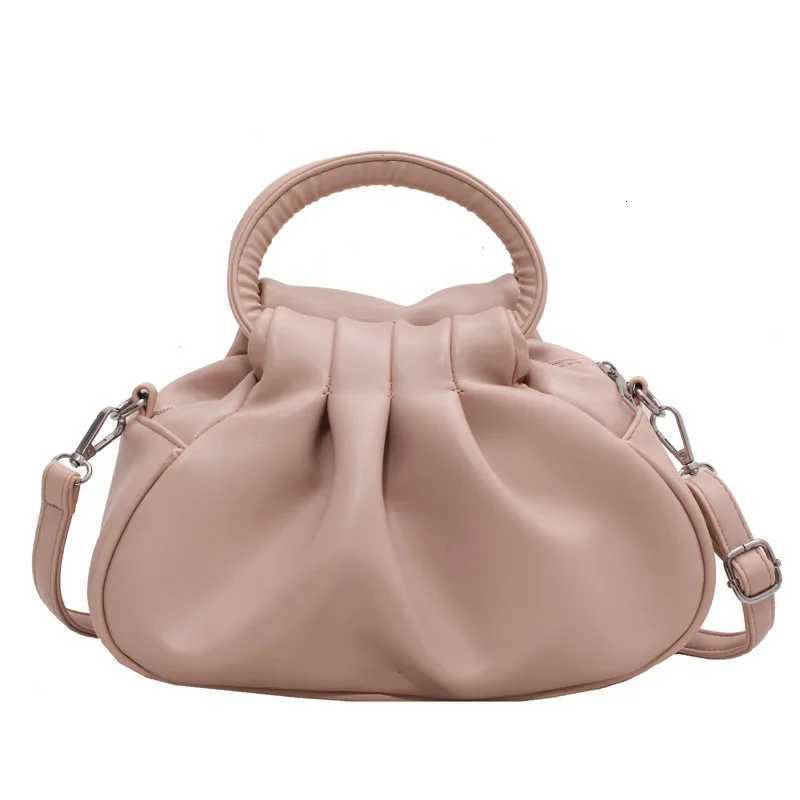Korean Style Southern Style Womens Bag Pleated Bag Cloud Versatile Armpit Bag Hand Bag Shoulder Crossbody Bag Z250812