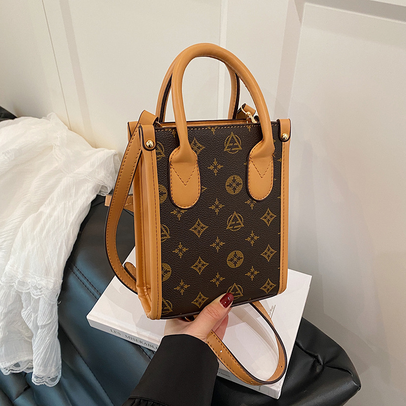 Senior Sense Small Bag Female New Style Of Color Contrast All Kinds Of Presbyter Mobile Phone Bag Vertical Style Shoulder Sling Female Bag 2026