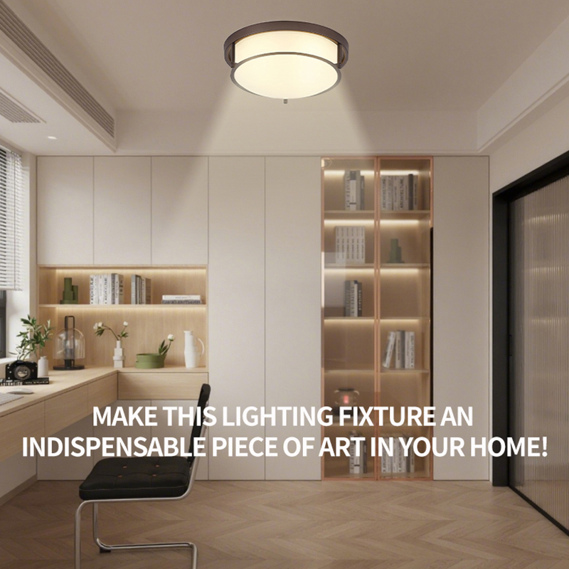 Modern Minimalist Flush Mount Ceiling Lamp - Sleek Design for Kitchen & Bedroom Lighting