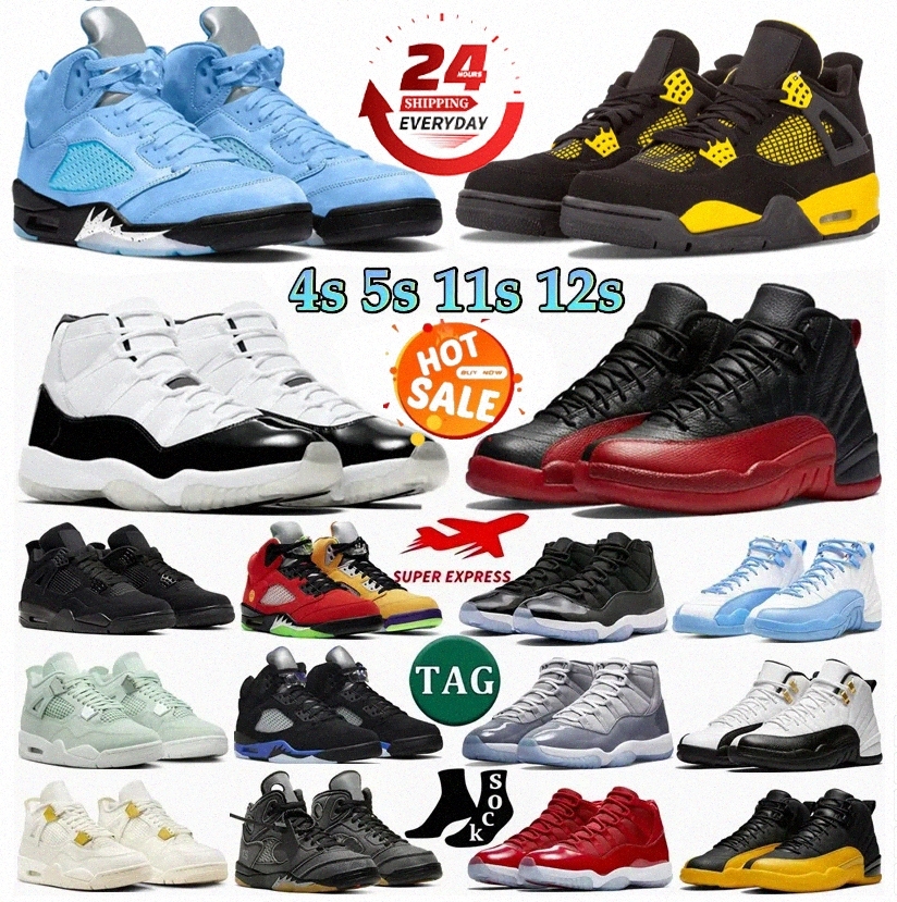 With Box 11 11s Basketball Shoes Desiger Shoes With 4 4s Black Cat Sneakers Cherry Jubilee Bred Cool Grey Red Thunder Metallic Cement Infrared 13s 13 