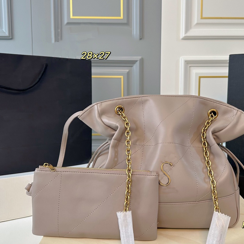 Deer hide velvet handbag designer shoulder bags luxury crossbody bag Elegance Tote bag Pull-string design shopper bag Large capacity purse