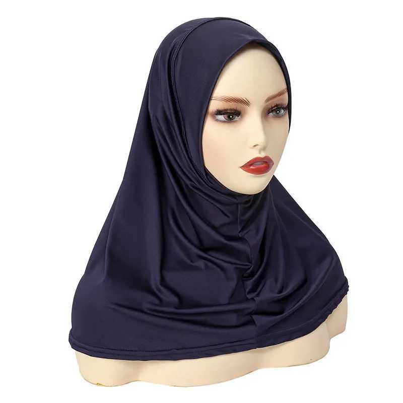 Elegant Hijab Muslim Nightcap Fashion Durable Long Bandana Cap Pre-sewn Head Scarf Wrap for Muslim Women XJ250812