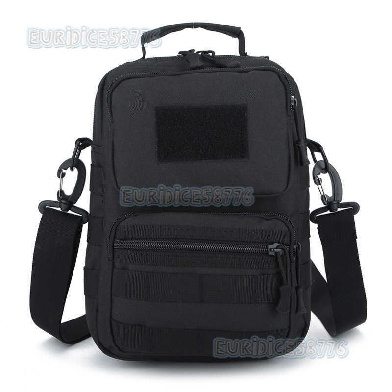 Camouflage Backpack Single Shoulder Messenger Bag Cross Bag Outdoor Mountaineering Anti Splash Bag Portable Leisure Fashion Tactical Bag H250811