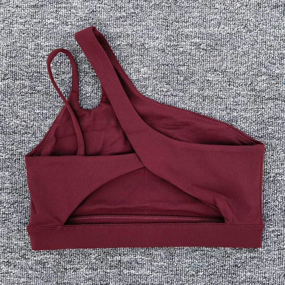 Women Shockproof Sport Bra Womens Beautiful Back Gym Sports Underwear Women Oblique Shoulder Straps Running Fitness Bra Z250812