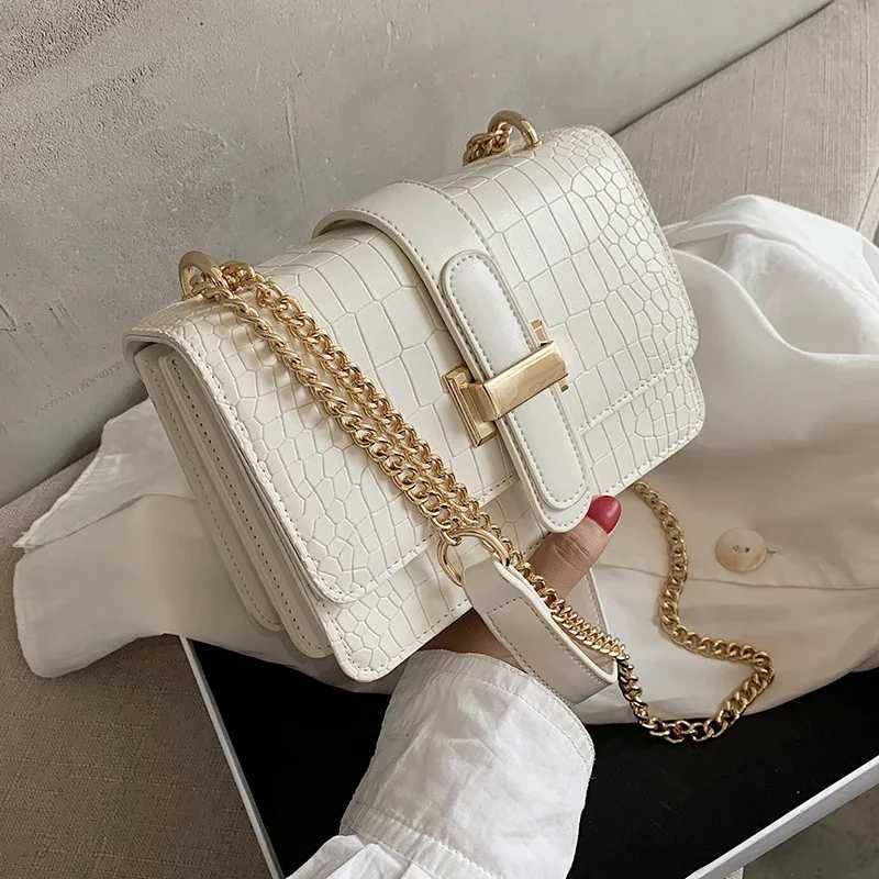 2023 New Fashion Stone Leather Chain Shoulder Bags Women Crossbody Bags Vintage Ladies Shoulder Messenger Bag Female Purses Z250812