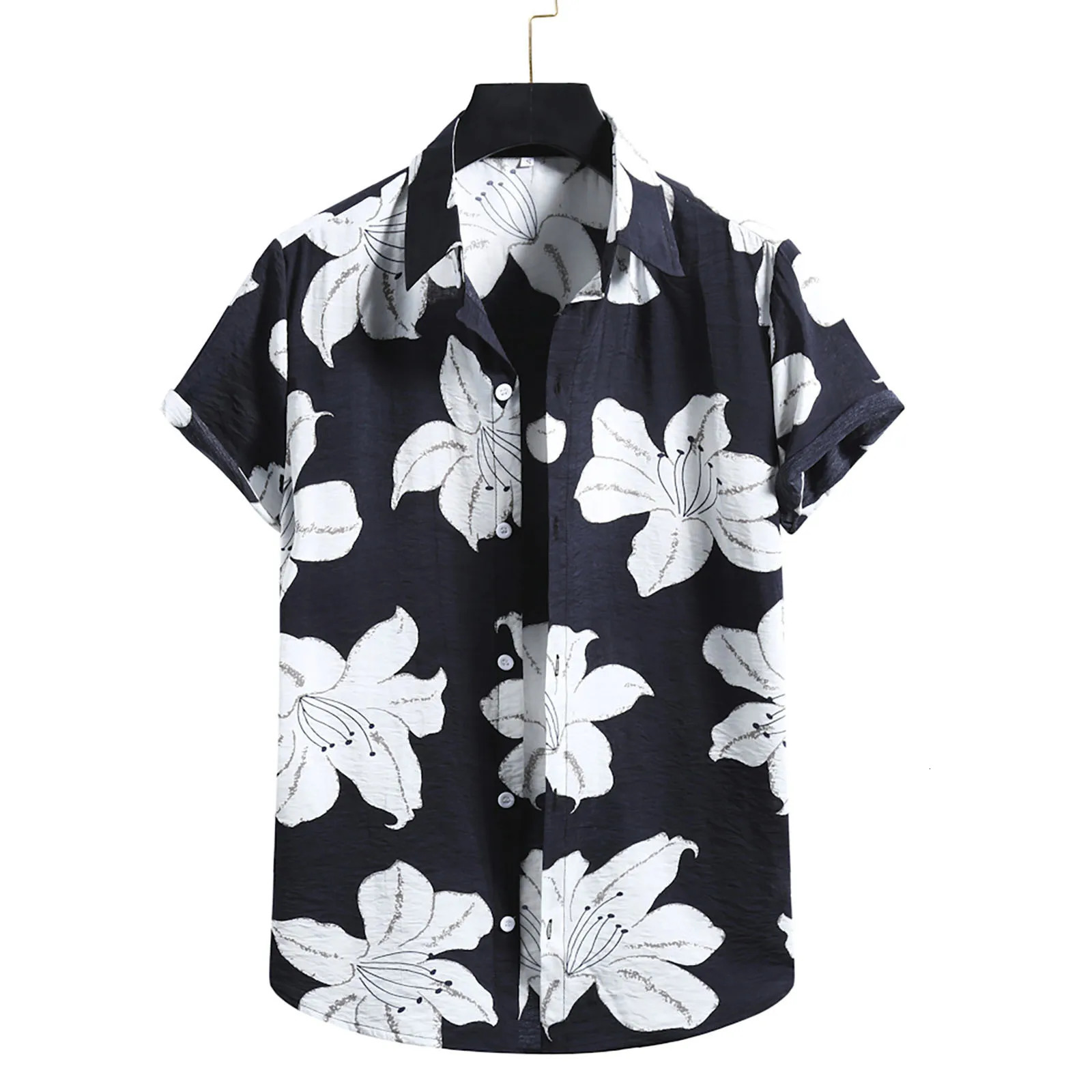 Shirt For Mens Hawaiian Banana Fruit Casual 3D Printed Beach Short Sleeve Imported Clothing Plus Size Streetwear Vacation 250804