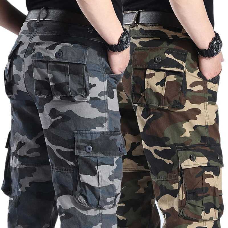 Camouflage Pants Men Hiking Pants Cargo Work Camo Outdoor Sports Trousers Hip Hop Streetwear Tactical Pants X250812