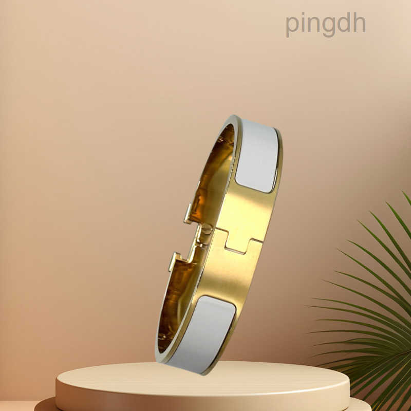 bracelet Luxury designer Jewellery Classic Letter Bracelet Couples jewlery designer for women Gold Rose Gold Silver Tri-Colour Bangle 12mm Wide Size 17/19