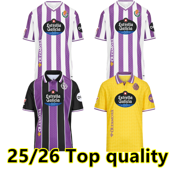 S-4XL 25 26 Valladolid soccer jersey KENEDY ANDRE BIUK MORO MACHIS SOUSA LATASA BIUK JURIC COMERT 2025 2026 home away 3rd Football shirt men kids
