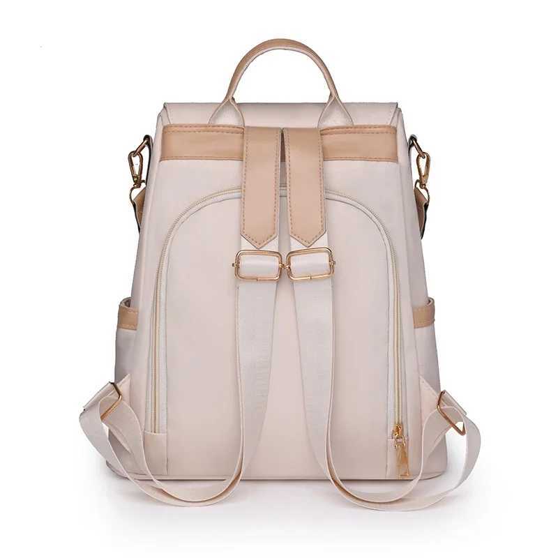 Casual Softback Interior Compartment Backpacks Solid Large Capacity 2024 High Quality Bags for Women Zipper Nylon Backpacks Y250811