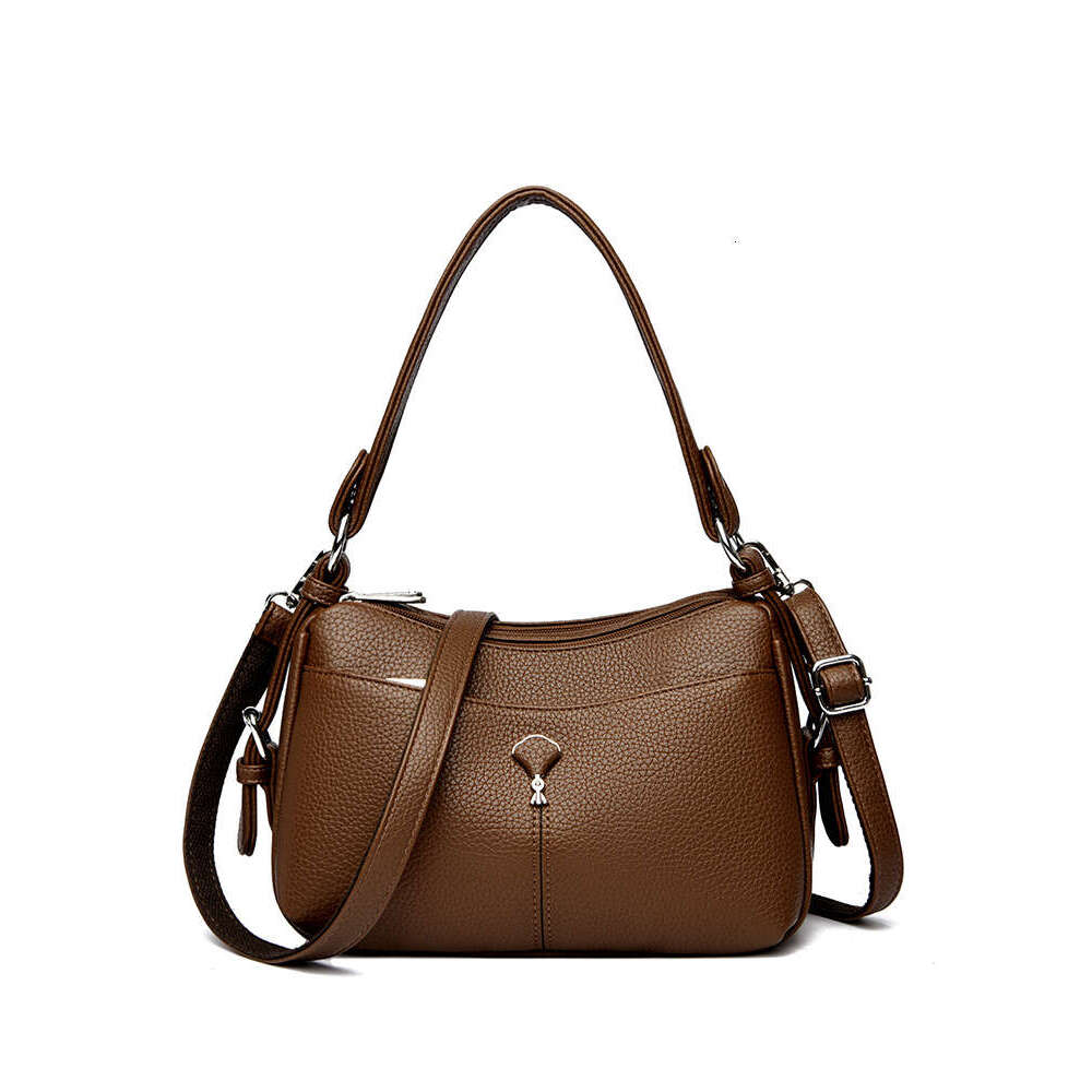 Women's 2025 Underarm Korean Fashion Simple Shoulder Textured Stylish Versatile Crossbody Bag Handbag