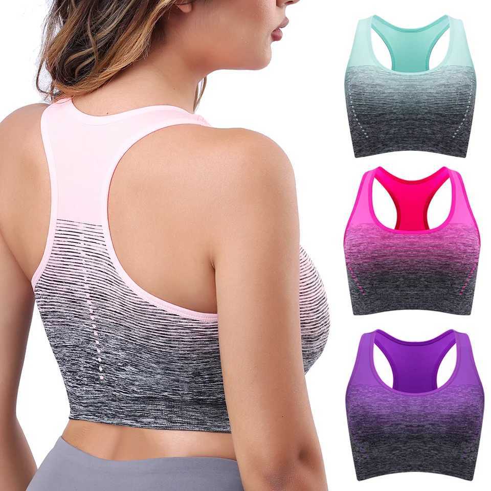 Women Sports Bra Shock-absorbing Bra Breathable Shock-proof Underwear Steel Ring Free Bra Running Vest Fitness Workout Tops Z250812