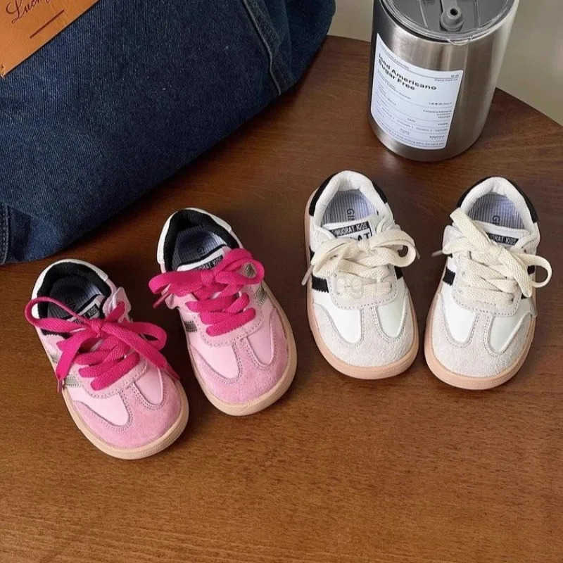 Spring Autumn New Baby Sneakers Boys Girls Leather Sport Sneakers Children School Shoes Size 18-26 T250812
