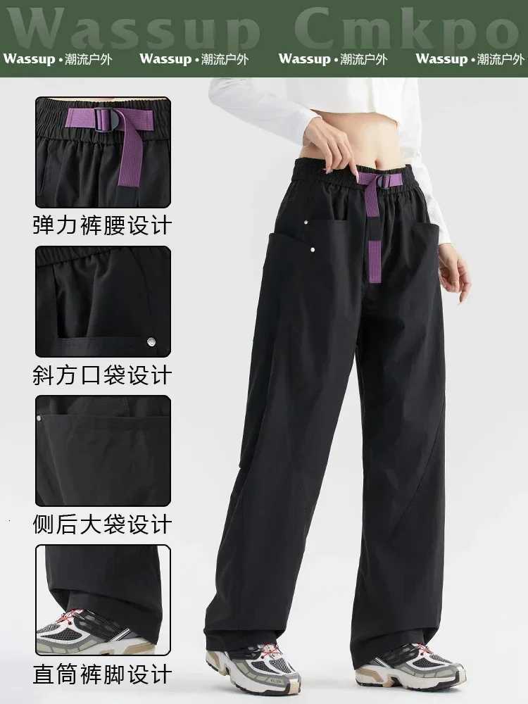 Wassup Cmkpo American Machete Assault Pants Womens New Wide-Leg Overalls Outdoor Hiking Waterproof Mountaineering Pants W250812