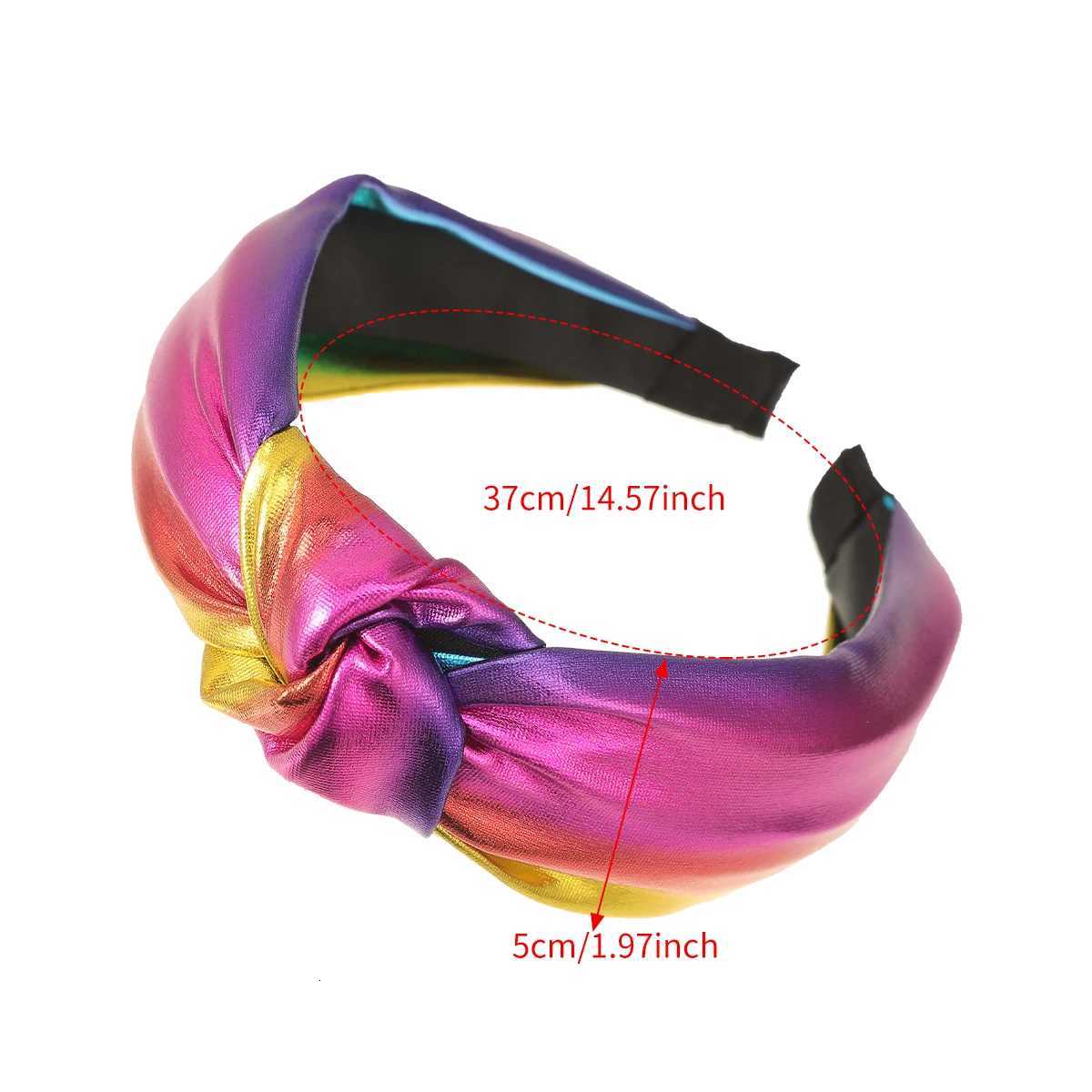 New Wide Knotted Band Solid Color And Colorful Hairbands For Women Hair Accessories X250812