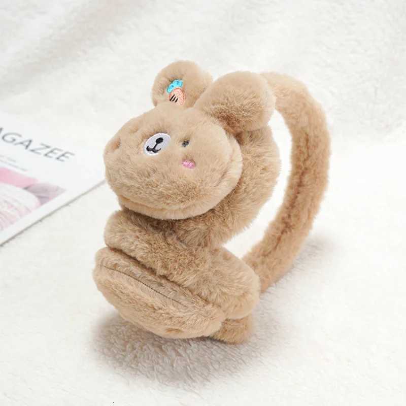 Childrens Earmuffs Warm Women Men Winter Warm Cute Earmuffs Headband Outdoor Windproof Solid Color Foldable Fluffy Ear Covers XJ250812