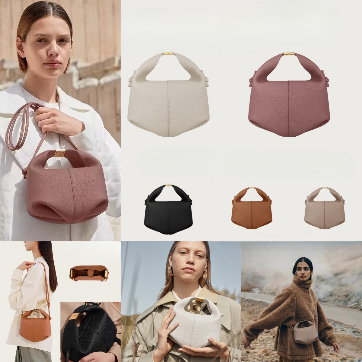 new cross border Paris niche leather commuting shoulder fashion bag bag designer bag women s crossbody bag fashionable dumpling bag
