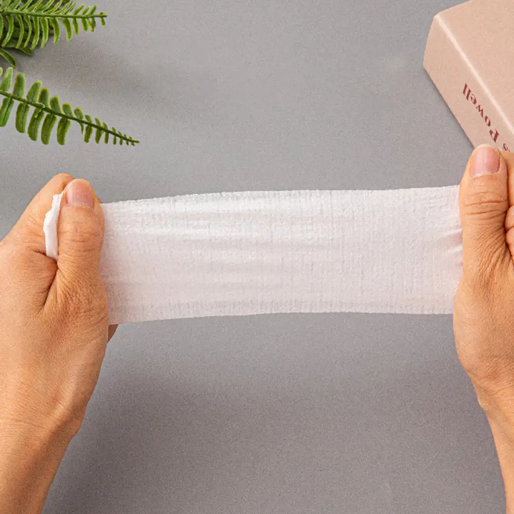 50Pcs Disposable Spa Headbands Stretch Non-Woven Soft Skin Care Hair Band with Convenient Closure for Women Girl 250805